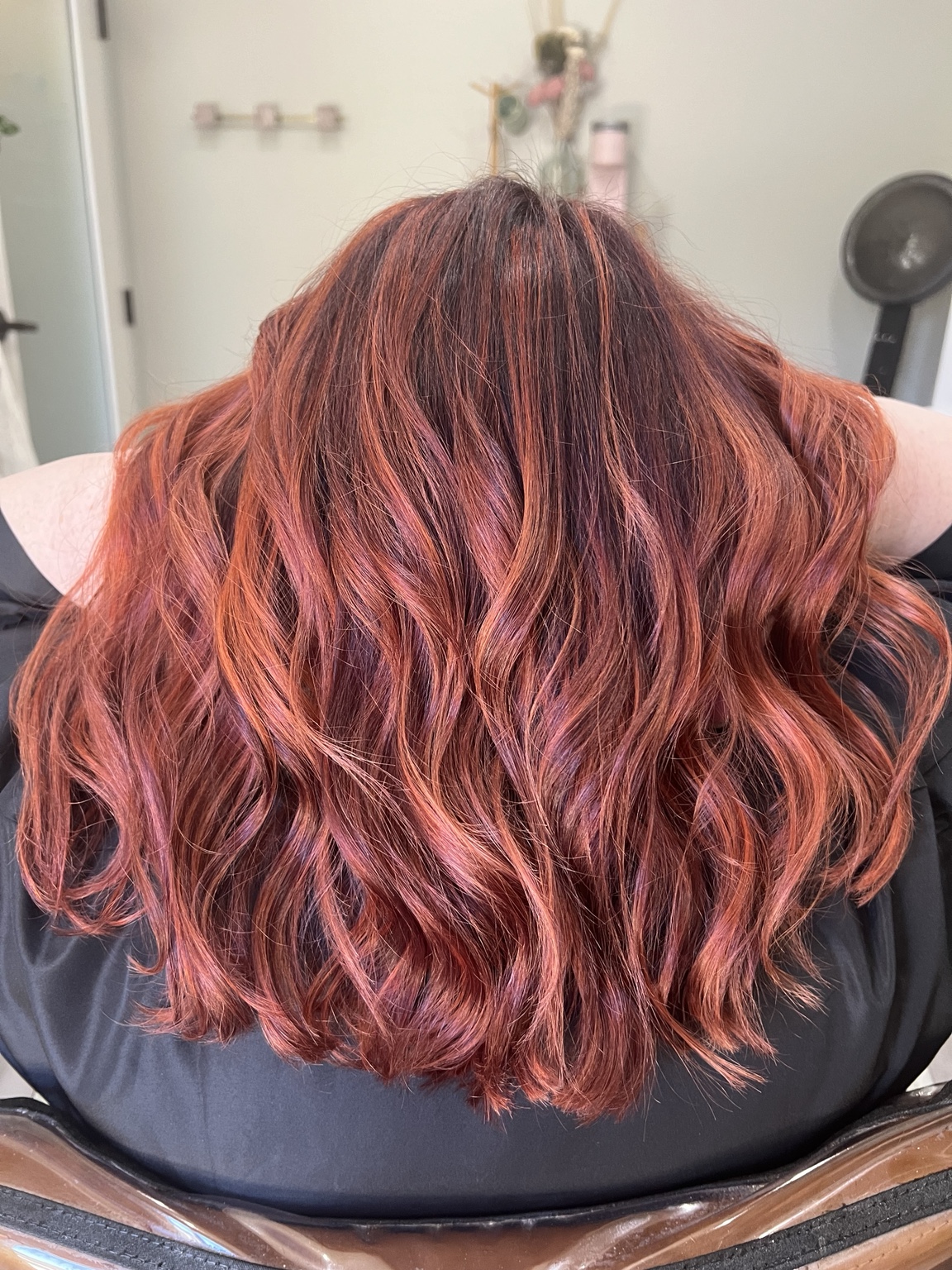 Rich red hair color