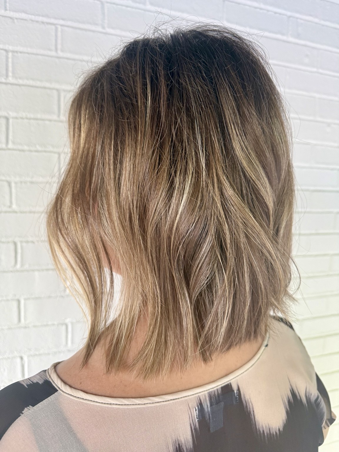 Soft layered bob haircut and styling